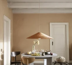 Abat-jour, Dou, naturel, Ø90cm, H21cm - Ferm Living