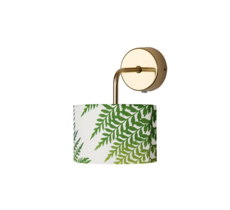 Abat-jour, Fern leaves graphic, vert, Ø17,5cm, H12cm - Ebb and Flow