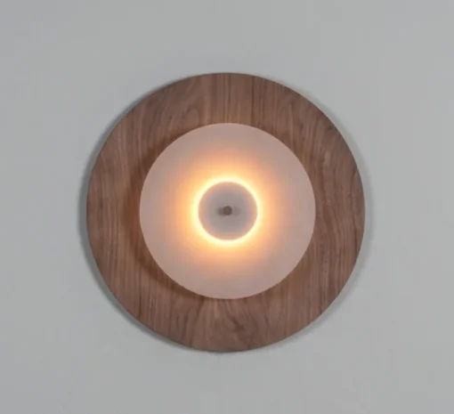 Applique, Aeroplan Bois, LED, 3000K, 1400 lm, Ø47cm, H6.5cm - Loftlight