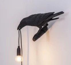 Applique, Bird Lamp Looking Left Indoor, noir, L32,8cm, H14,5cm - Seletti