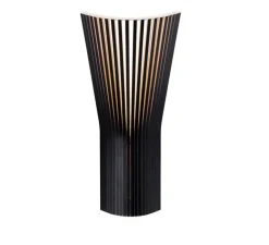 Applique d'angle, Secto 4237 Small, noir, sans câble, Ø21cm, H45cm - Secto Design