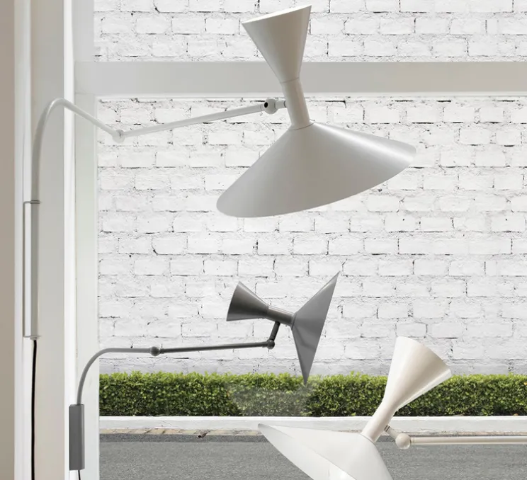 Applique, De Marseille, Le corbusier, blanc, L166cm, H80cm, Ø50cm - Nemo lighting