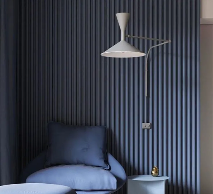 Applique, De Marseille, Le corbusier, blanc, L166cm, H80cm, Ø50cm - Nemo lighting
