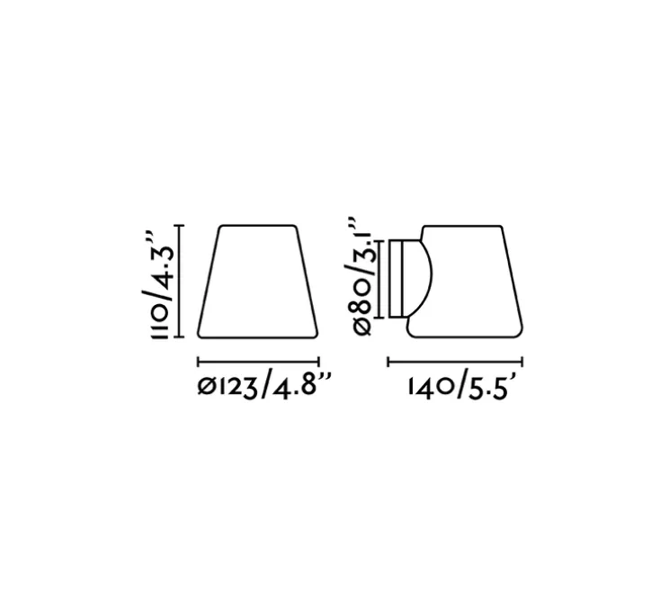 Applique de salle de bain, Bianca, chrome, IP44,L12,3cm, H11cm - FARO