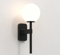 Applique de salle de bain, Tacoma Single, noir mat, IP44, L7cm, H27cm - Astro Lighting