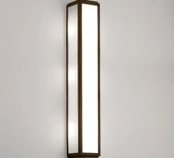 Applique de salle de bain, Mashiko Wall 600, bronze, IP44, LED, 3000K, 899 lm, Ø8cm, H60cm - Astro