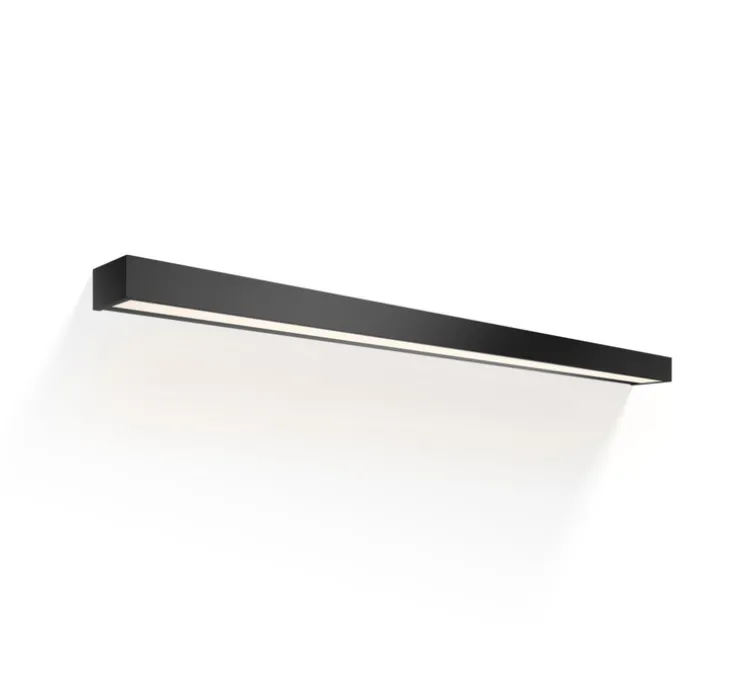 Applique de salle de bain, Box 120 N, noir mat, IP44, LED, dim, 2700K, 10608 lm, L120cm, H5cm - Decor Walther