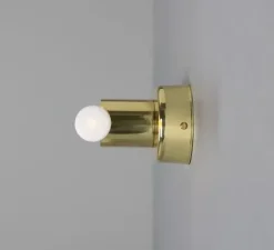 Applique de salle de bain, Valencia Single, laiton poli, L16cm, H8,5cm - Mullan Lighting