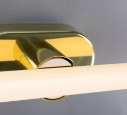 Applique de salle de bain, Valencia Single, laiton poli, L16cm, H8,5cm - Mullan Lighting