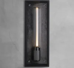 Applique de salle de bain, Caged wet, large, métal noir, IP44, L18cm, H48,8cm - Buster & Punch