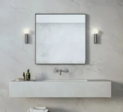 Applique de salle de bain, Ortona Single, chrome poli, IP44, L9cm, H24,3cm - Astro