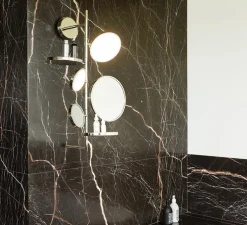 Applique de salle de bain, Tell Me Stories, argent, IP44, LED, dim, 2700K, 1200 lm, Ø41cm, H77,6cm - DCW éditions Paris