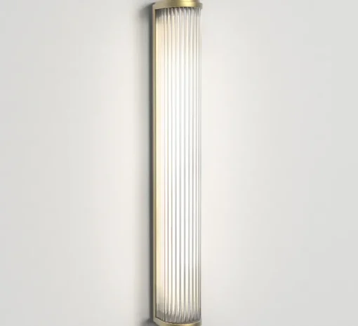 Applique de salle de bain, Versailles 600, or mat, IP44, LED, 3000K, 1078lm, Ø8cm, H61cm - Astro