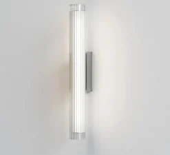 Applique de salle de bain, io 665, LED, 3000K, 825lm, chrome, verre, IP44,L8cm, H66,5cm - ASTRO
