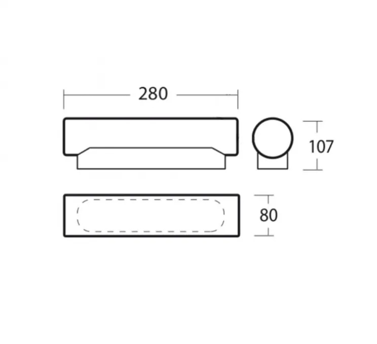 Applique de salle de bain, light.o.092, blanc, LED, 3000K, 690 lm, L28cm, H10,7cm - Zangra