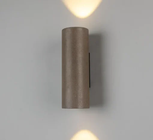 Applique de salle de bain, Pudong, bronze, IP65, , 3000K, 950 lm, L9cm, H26cm - Mullan Lighting