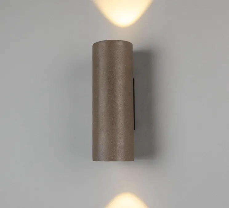 Applique de salle de bain, Pudong, bronze, IP65, , 3000K, 950 lm, L9cm, H26cm - Mullan Lighting