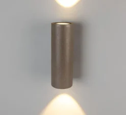 Applique de salle de bain, Pudong, bronze, IP65, , 3000K, 950 lm, L9cm, H26cm - Mullan Lighting