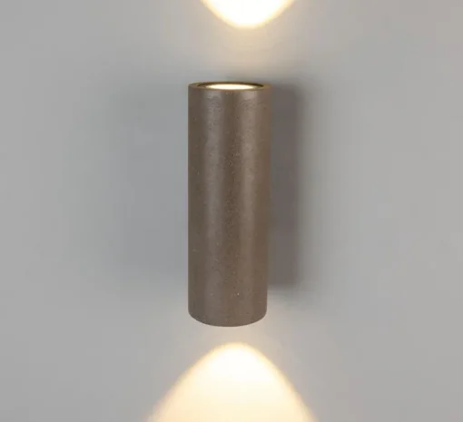 Applique de salle de bain, Pudong, bronze, IP65, , 3000K, 950 lm, L9cm, H26cm - Mullan Lighting