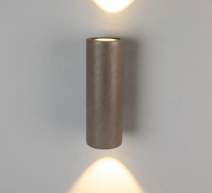 Applique de salle de bain, Pudong, bronze, IP65, , 3000K, 950 lm, L9cm, H26cm - Mullan Lighting
