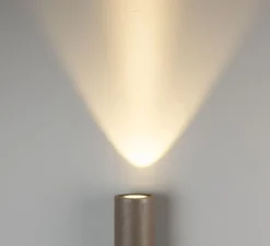 Applique de salle de bain, Pudong, bronze, IP65, , 3000K, 950 lm, L9cm, H26cm - Mullan Lighting