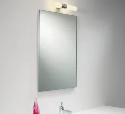 Applique de salle de bain, Padova, chrome poli, IP44, L14,5cm, H30,1cm - Astro