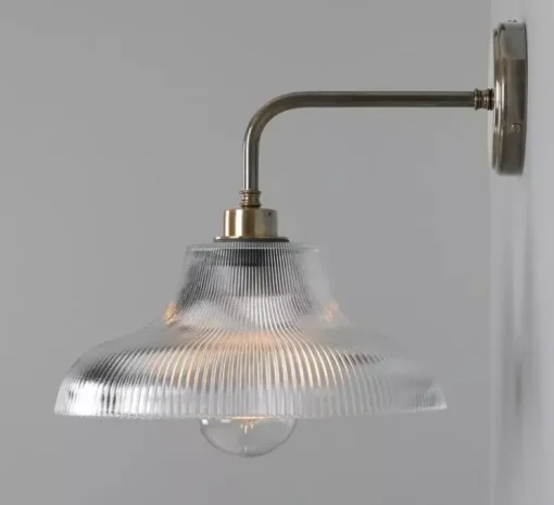 Applique de salle de bain, Mono, laiton antique, IP65, Ø30cm, H35cm - Mullan Lighting