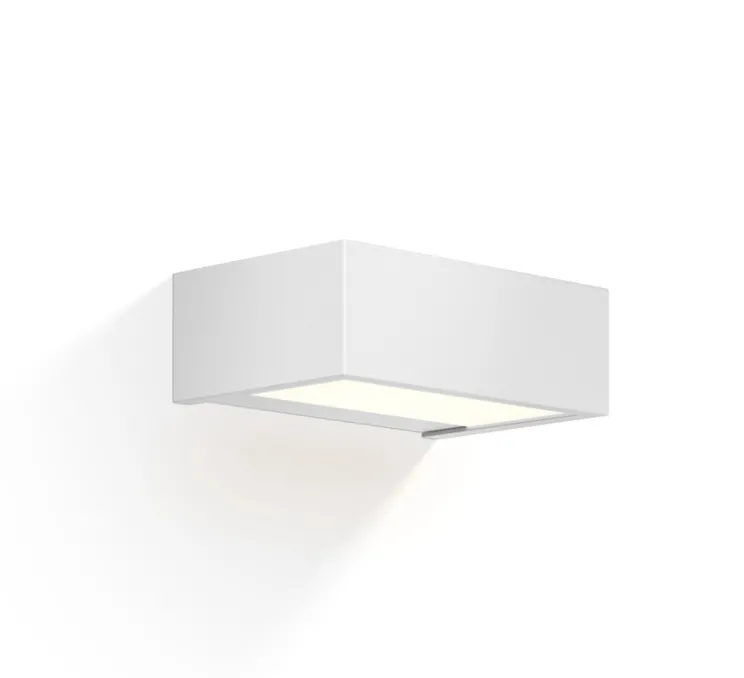 Applique de salle de bain, Box 15 N, blanc mat, LED, 2700K, 2440lm, L15cm, H5cm, IP44 - Decor Walther
