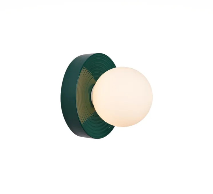 Applique de salle de bain, Alicia Petite, émeraude, IP44, L16cm, H16cm-Elements lighting