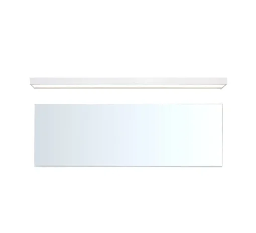 Applique de salle de bain, Box 150 N, blanc mat, IP44, LED, dim, 2700K, 13260 lm, L150cm, H5cm - Decor Walther