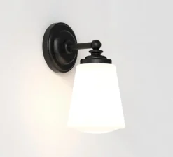 Applique de salle de bain, Anton, noir mat, IP44, L11cm, H21,5cm - Astro