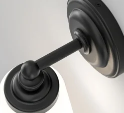 Applique de salle de bain, Anton, noir mat, IP44, L11cm, H21,5cm - Astro