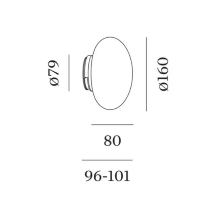 Applique de salle de bain, Perlez Clip 2.0, blanc, IP44, LED, dim, 3000K, 630 lm, Ø16cm, H8cm - Wever&Ducré