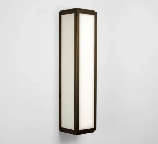 Applique de salle de bain, Mashiko classic 360, bronze, IP44, Ø8cm, H36cm - Astro