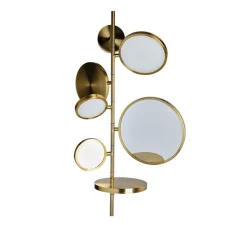 Applique de salle de bain, Tell Me Stories, or, IP44, LED, dim, 2700K, 1200 lm, Ø41cm, H77,6cm - DCW éditions Paris