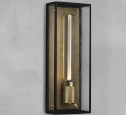 Applique de salle de bain, Caged wet, large, laiton, IP44, L18cm, H48,8cm - Buster & Punch