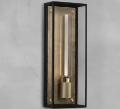 Applique de salle de bain, Caged wet, large, laiton, IP44, L18cm, H48,8cm - Buster & Punch