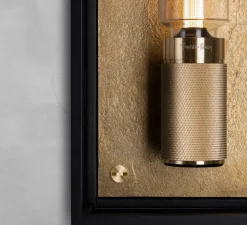 Applique de salle de bain, Caged wet, large, laiton, IP44, L18cm, H48,8cm - Buster & Punch