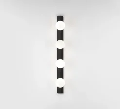 Applique de salle de bain, cabaret 4 II, noir mat, IP44, L55cm, H6,5cm - Astro