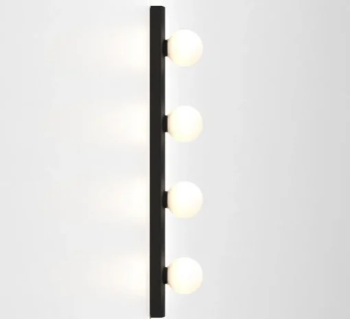 Applique de salle de bain, cabaret 4 II, noir mat, IP44, L55cm, H6,5cm - Astro
