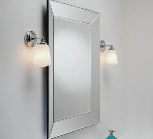 Applique de salle de bain, Anton, chrome poli, IP44, L11cm, H21,5cm - Astro