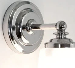 Applique de salle de bain, Anton, chrome poli, IP44, L11cm, H21,5cm - Astro