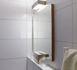 Applique de salle de bain, Box 15 N, chrome, LED, 2700K, 2440lm, L15cm, H5cm, IP44 - Decor Walther