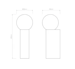 Applique de salle de bain, Ortona Single, noir mat, IP44, L9cm, H24,3cm - Astro