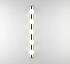 Applique de salle de bain, Cabaret 5 II, chrome poli, IP44, L70cm, H6,5cm - Astro