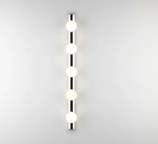 Applique de salle de bain, Cabaret 5 II, chrome poli, IP44, L70cm, H6,5cm - Astro