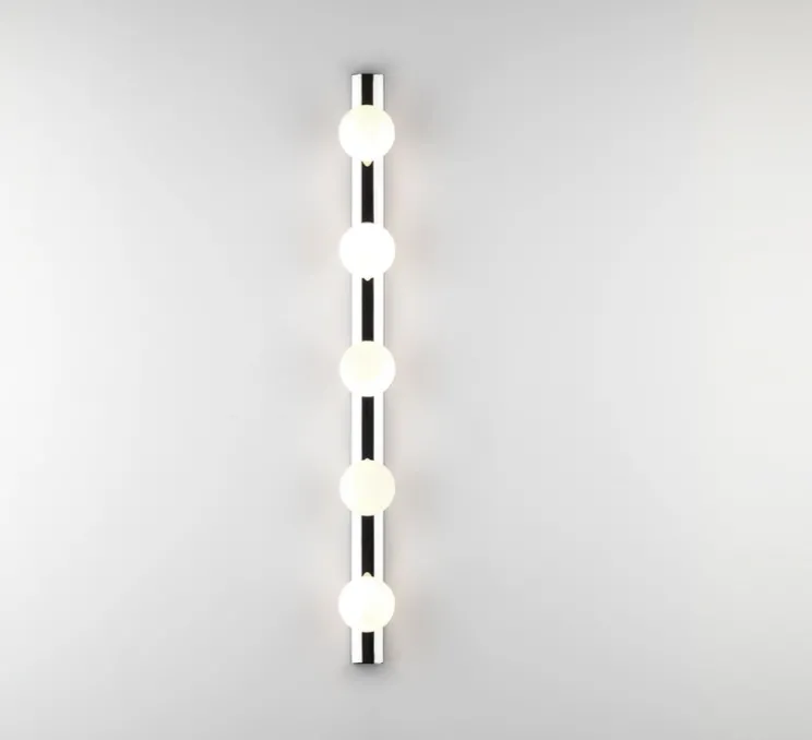 Applique de salle de bain, Cabaret 5 II, chrome poli, IP44, L70cm, H6,5cm - Astro