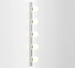 Applique de salle de bain, Cabaret 5 II, chrome poli, IP44, L70cm, H6,5cm - Astro