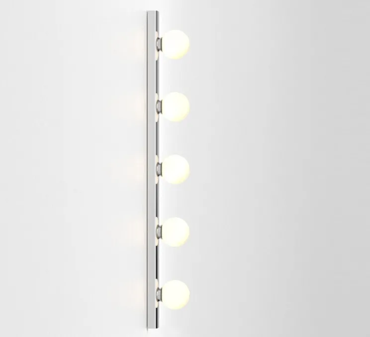 Applique de salle de bain, Cabaret 5 II, chrome poli, IP44, L70cm, H6,5cm - Astro