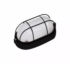 Applique de salle de bain, ESTAY-P, IP44, noir, L10cm, H10.2cm - Faro
